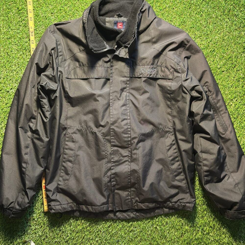 Chaps Ralph Lauren Fleece Lined Full Zip Jacket Black Mens Small